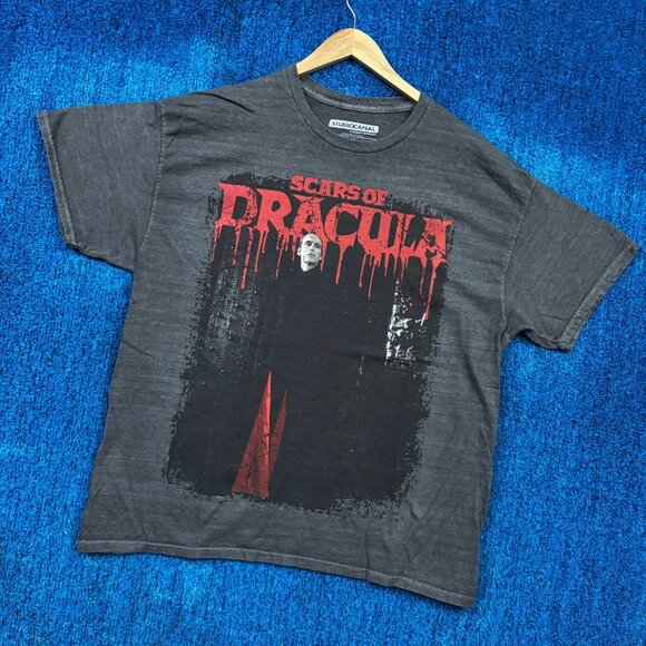 Scars of Dracula Theatre Poster Vampire Horror Movie Tee L - Picture 3 of 4